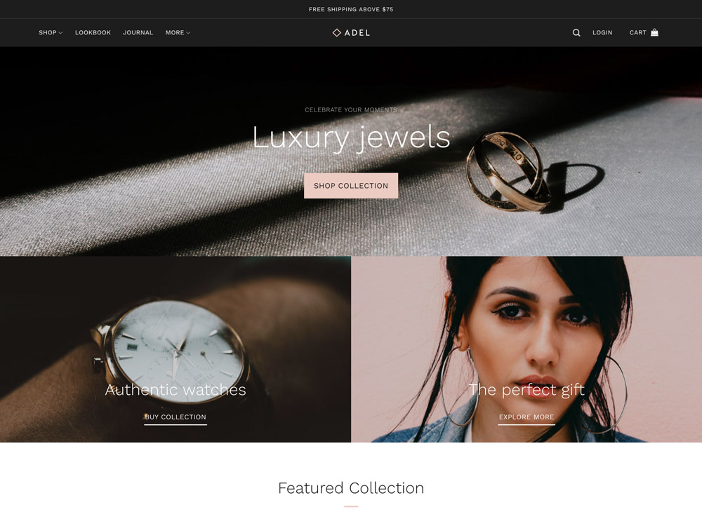 Adel - Flatsome Theme Demo Template for WooCommerce - Desktop View