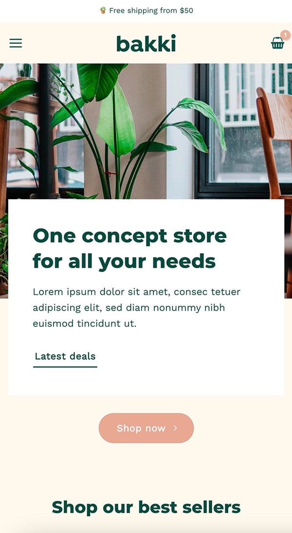 Bakki - Flatsome Theme Demo Template for WooCommerce - Mobile View