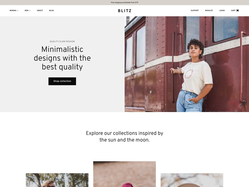 Blitz - Flatsome Theme Demo Template for WooCommerce - Desktop View