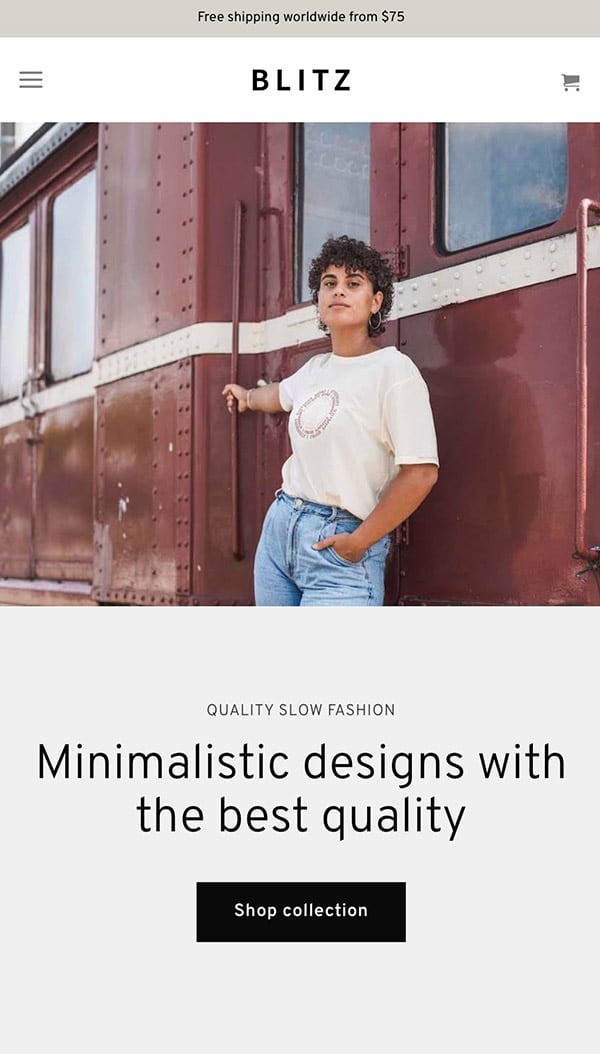 Blitz - Flatsome Theme Demo Template for WooCommerce - Mobile View