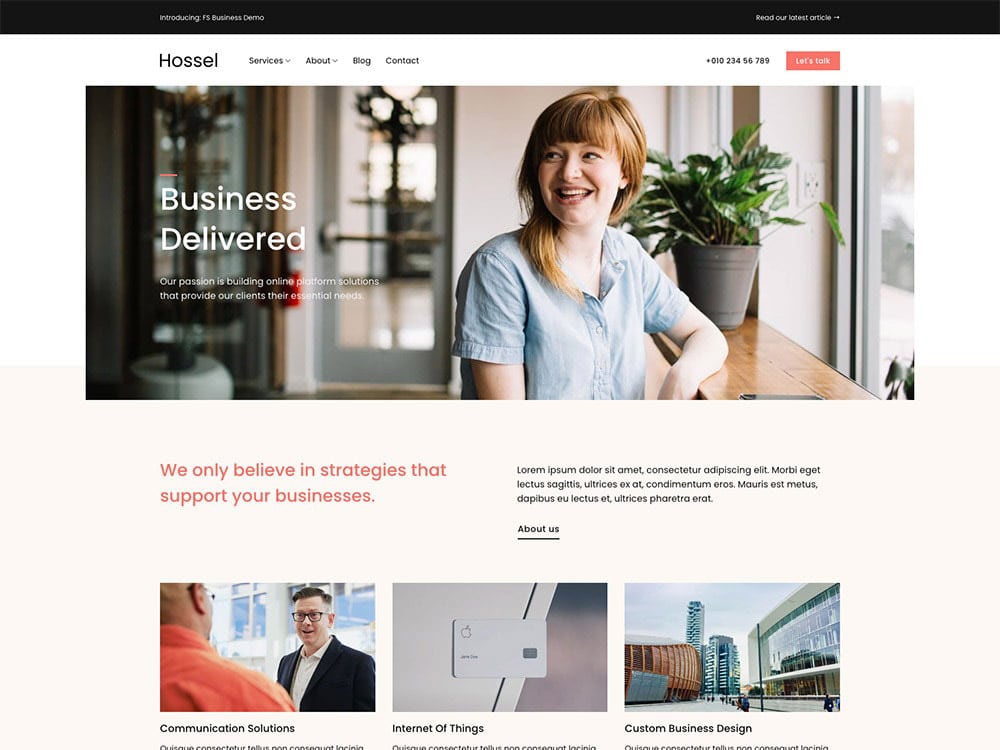 Hossel - Flatsome Theme Demo Template for WooCommerce - Desktop View
