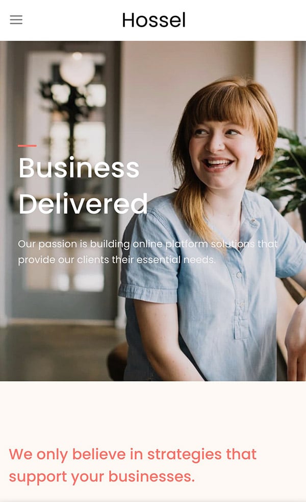 Hossel - Flatsome Theme Demo Template for WooCommerce - Mobile View