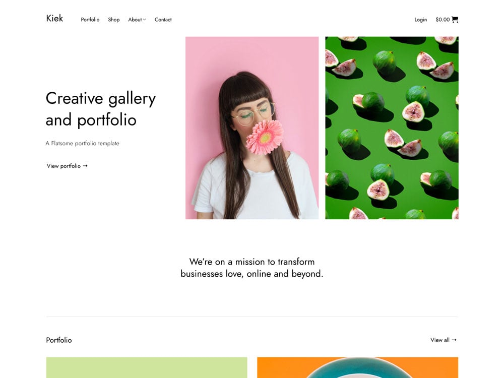 Kiek - Flatsome Theme Demo Template for WooCommerce - Desktop View