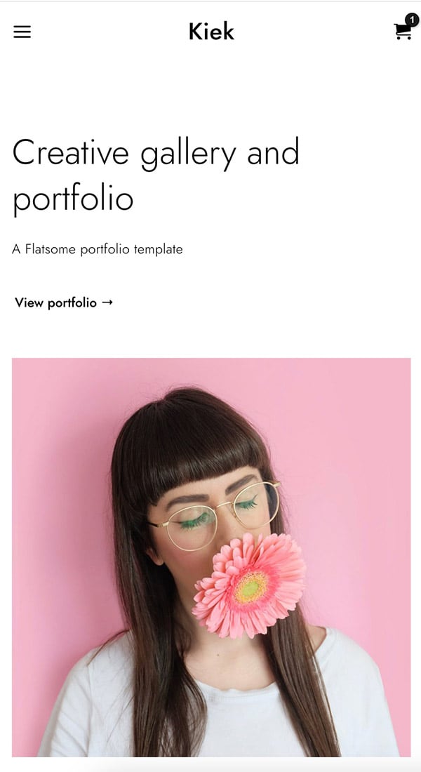 Kiek - Flatsome Theme Demo Template for WooCommerce - Mobile View