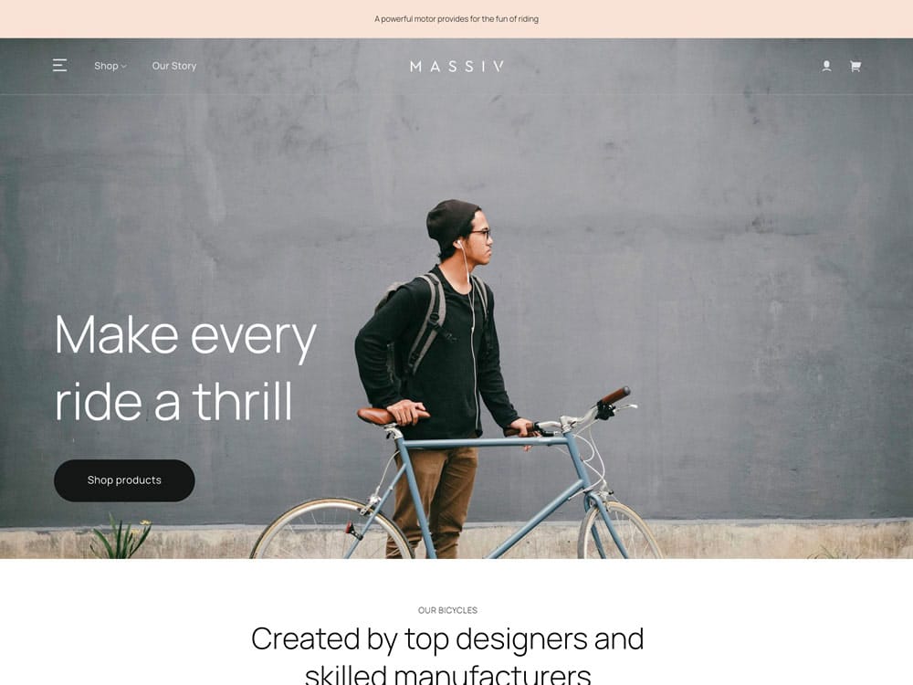 Massiv - Flatsome Theme Demo Template for WooCommerce - Desktop View