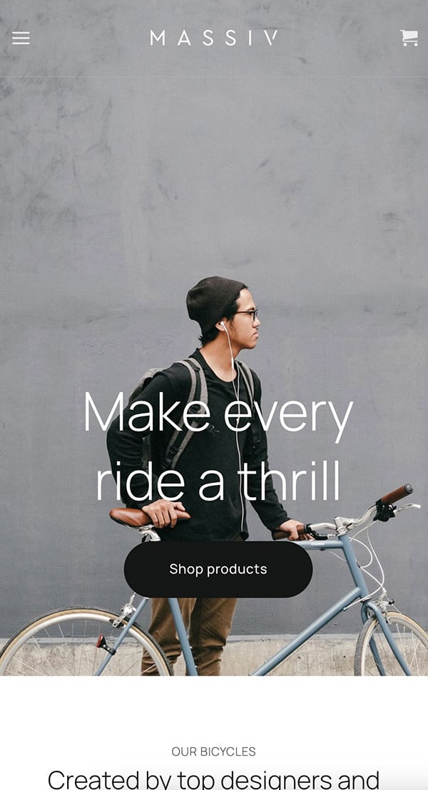 Massiv - Flatsome Theme Demo Template for WooCommerce - Mobile View