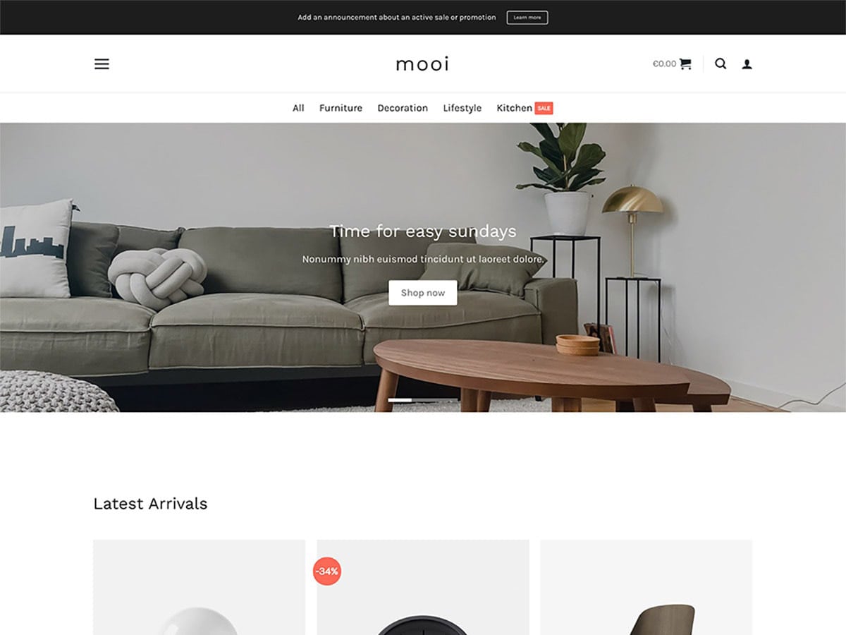 Mooi - Flatsome Theme Demo Template for WooCommerce - Desktop View
